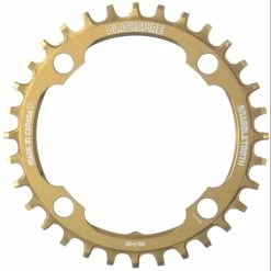 Plateau Blackspire Snaggletooth (large/étroit) 32 Plateau Blackspire Snaggletooth (large/étroit) -Vélos enfr Blackspire Snaggletooth Narrow Wide Chainring Chain Rings Gold NotSet 595 332WPGD 0