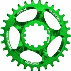Plateau Blacksprire Snaggletooth (étroit/large) -Vélos enfr Blackspire Snaggletooth Narrow Wide Chainring SRAM Chain Rings Green NotSet SRASP26LG