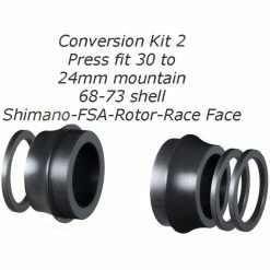 Chris King Press Fit Conversion Kit -Vélos enfr Chris King Press Fit Conversion Kit Bottom Bracket Spares Black NotSet CKPBB020
