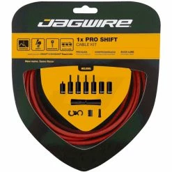 Kit De Câble De Vitesse Jagwire Pro 1x -Vélos enfr Jagwire Pro 1x Shift Kit Gear Cables Red PCK554 2