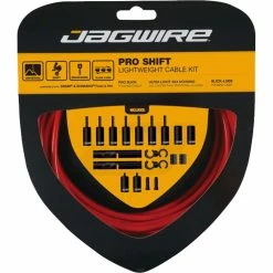 Jagwire Pro Shift Kit -Vélos enfr Jagwire Pro Shift Kit Gear Cables Red NotSet PCK304 0