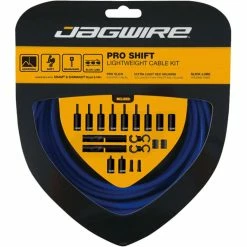 Jagwire Pro Shift Kit -Vélos enfr Jagwire Pro Shift Kit Gear Cables SID Blue NotSet PCK305