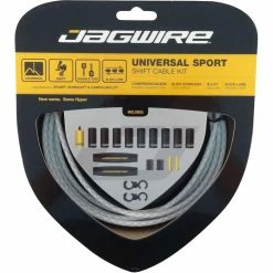 Câbles De Dérailleur Jagwire Hyper Teflon -Vélos enfr Jagwire Universal Sport Gear Cable Kit Gear Cables Braided White NotSet JGC03BW