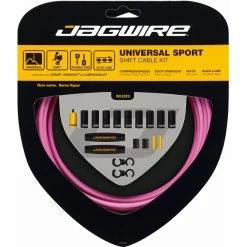 Jagwire Universal Sport Gear Cable Kit 12 Jagwire Universal Sport Gear Cable Kit -Vélos enfr Jagwire Universal Sport Gear Cable Kit Gear Cables Pink Not Set JGC03PK