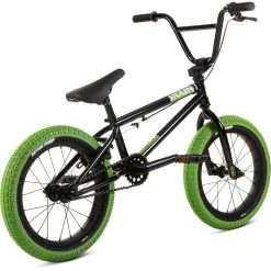 Stolen Agent 16" BMX Bike (2022) -Vélos enfr Stolen Agent 16 BMX Bike Black Green 2022 03