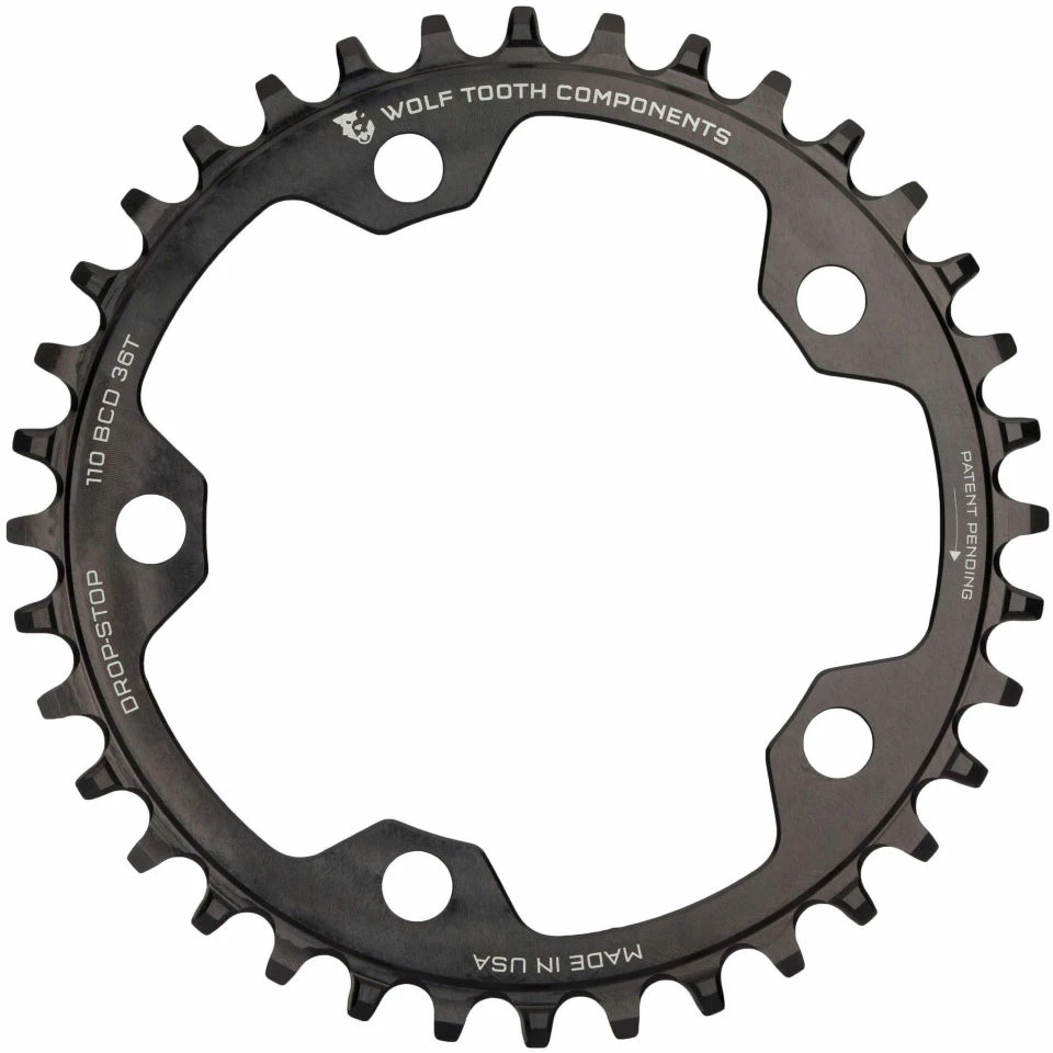 Wolf Tooth Flat Top Cyclocross 110 BCD Chainring 4 Wolf Tooth Flat Top Cyclocross 110 BCD Chainring – Image 2