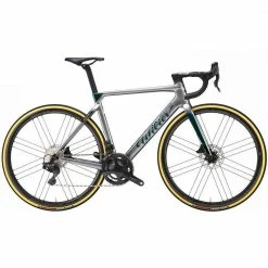Vélo Route Wilier Triestina Filante SLR Sram Force AXS 12v Grey Iride Green Glossy 2023 Gris M Freinage Disque