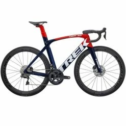 Vélo De Route Trek Madone SLR 7 Disc P1 Ultegra Di2 Navy Carbon Smoke/Viper Red 2022 Bleu 56 Rouge Freinage Disque