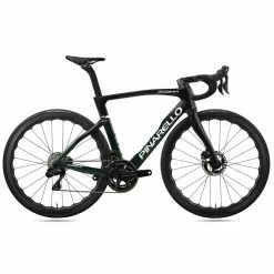 Vélo Route Pinarello Dogma F Disc Shimano Dura Ace Di2 12v Princeton Grit 4540 D015 Racing Green 2023 46.5 Vert Foncé Freinage Disque