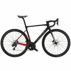 Vélo Route Wilier Triestina 0 SL Disc Shimano Ultegra R8020 11v Roues RS171 Black/Red Matt 2022 L Noir Mat Freinage Disque