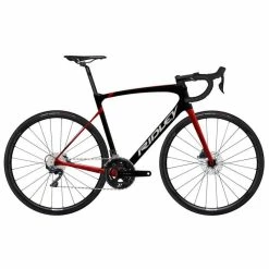 Vélo Route Ridley Fenix SLiC Shimano 105 Di2 12v Black Candy Red Metallic 2023 Noir XS Freinage Disque