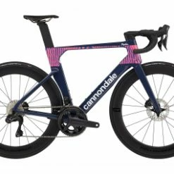 Velo De Route Cannondale Systemsix Hi Mod Shimano Ultegra Di2 12v 700 Mm Bleu Rose Team Replica 54 Cm 170 180 Cm