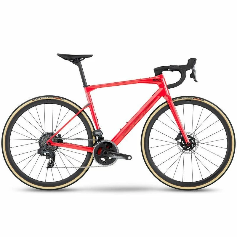 Vélo Route BMC Roadmachine RM01 Four Sram Force AXS Coral Red & Black 2023 Rouge 51 Freinage Disque 3 Vélo Route BMC Roadmachine RM01 Four Sram Force AXS Coral Red & Black 2023 Rouge 51 Freinage Disque