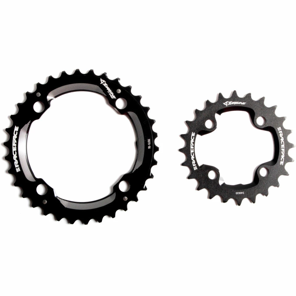 Plateaux Race Face Turbine (11 Vitesses, 24/34 Dents, Paire) 3 Plateaux Race Face Turbine (11 Vitesses, 24/34 Dents, Paire)